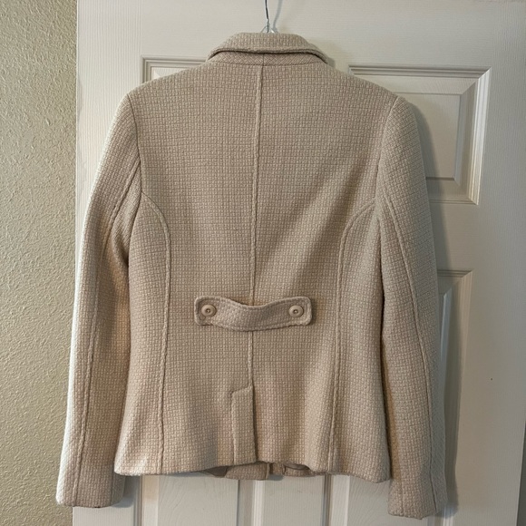 Excellent Condition Womens BP Woven Peacoat size Large colors light cream&tan - Picture 4 of 13